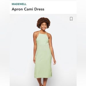 Madewell Mint Apron Cami Dress